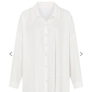 Chic White Women's Button-Down Shirt
